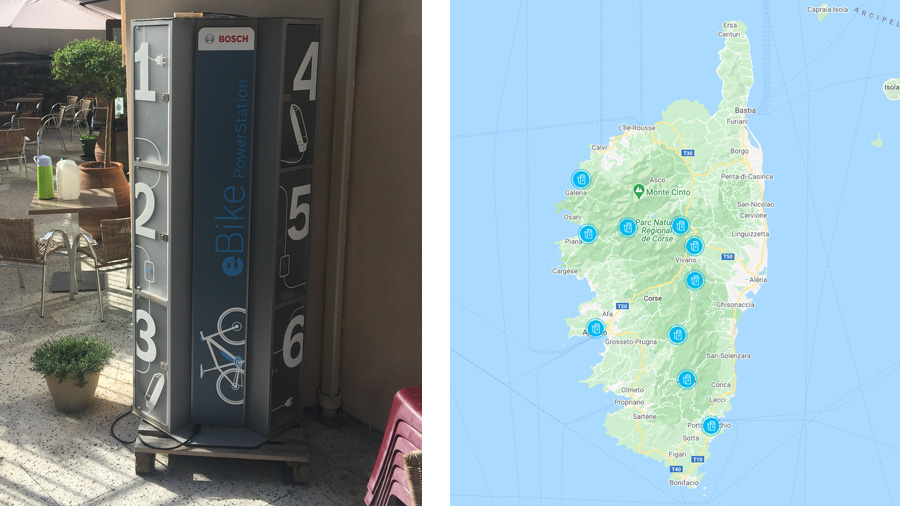 Charging station - Map of charging stations in Corsica