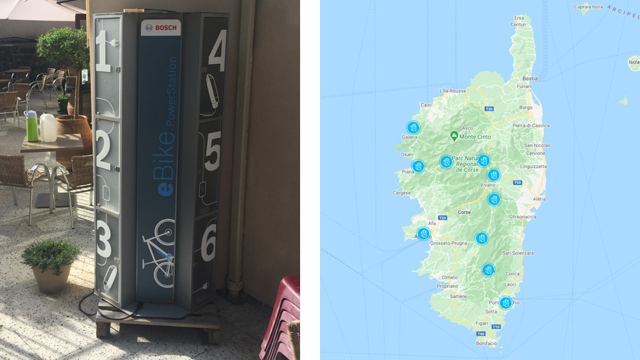 Charging station - Map of charging stations in Corsica